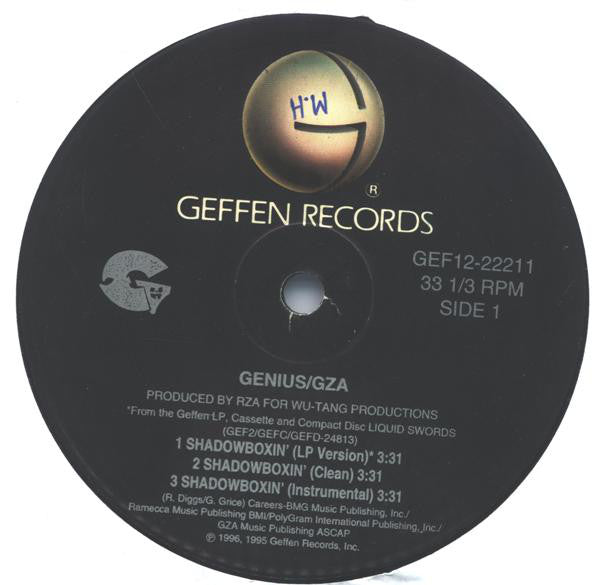 Genius* / GZA : Shadowboxin' / 4th Chamber (12")