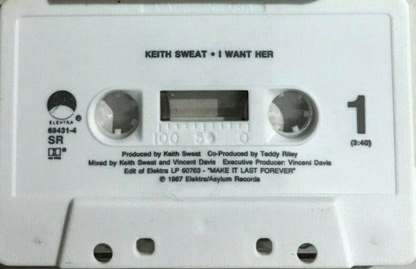 Keith Sweat : I Want Her (Cass, Single)