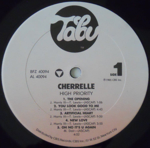 Cherrelle : High Priority (LP, Album, CPT)