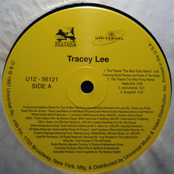 Tracey Lee : The Theme (The Afterparty Remix) (12")