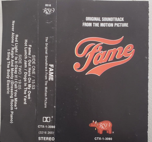 Various : Fame (The Original Soundtrack From The Motion Picture) (Cass, Album, 15,)