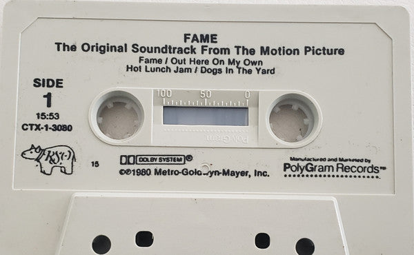 Various : Fame (The Original Soundtrack From The Motion Picture) (Cass, Album, 15,)