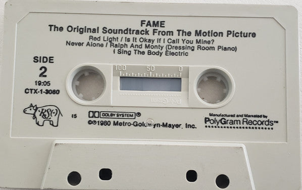 Various : Fame (The Original Soundtrack From The Motion Picture) (Cass, Album, 15,)
