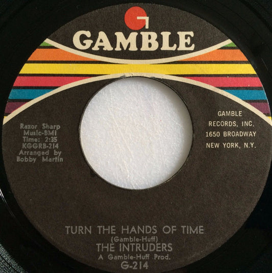 Intruders, The : Cowboys To Girls / Turn The Hands Of Time (7",45 RPM,Single)