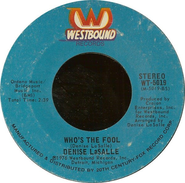 Denise LaSalle : Married, But Not To Each Other / Who's The Fool (7", Single)