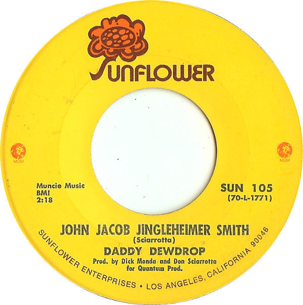 Daddy Dewdrop : Chick-A-Boom (Don't Ya Jes' Love It) (7", Single)