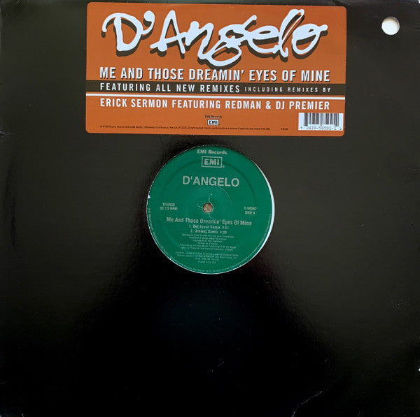 D'Angelo : Me And Those Dreamin' Eyes Of Mine (12", Single)