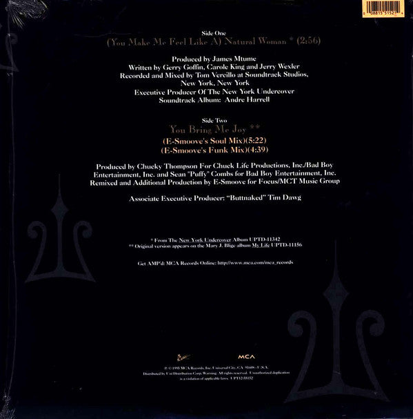 Mary J. Blige : (You Make Me Feel Like A) Natural Woman (12")