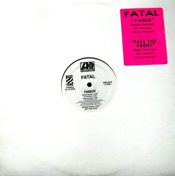 Joe Fatal : Timber / Pass The Kronz (12", Promo)