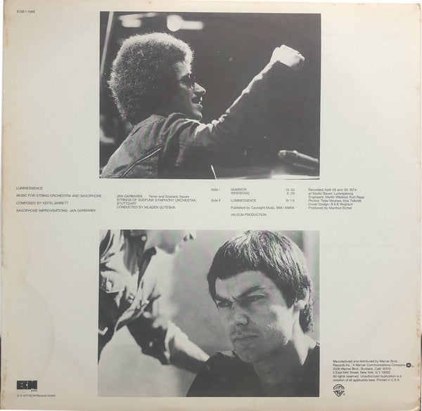 Keith Jarrett, Jan Garbarek : Luminessence (LP)