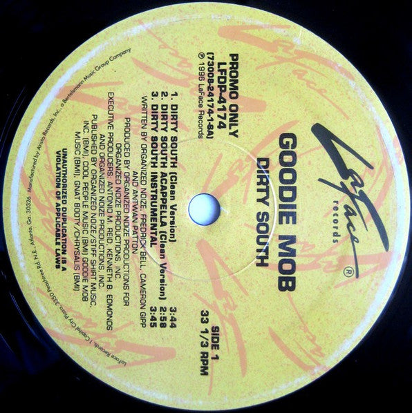 Goodie Mob : Dirty South / What Chu Know (12", Promo)