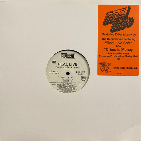 Real Live Featuring K-Def & Larry-O : Real Live Sh*t (12", Promo)