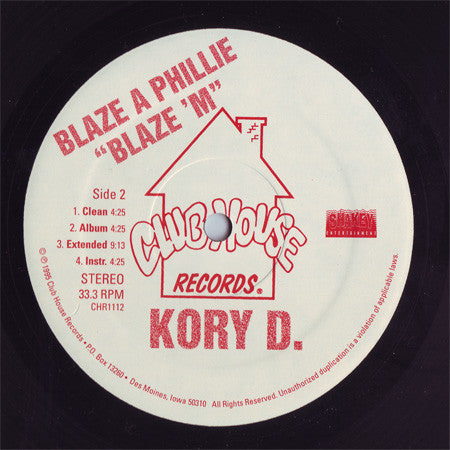 Kory D. : Ghetto Niggaz "Ghetto" / Blaze A Phillie "Blaze 'M" (12")