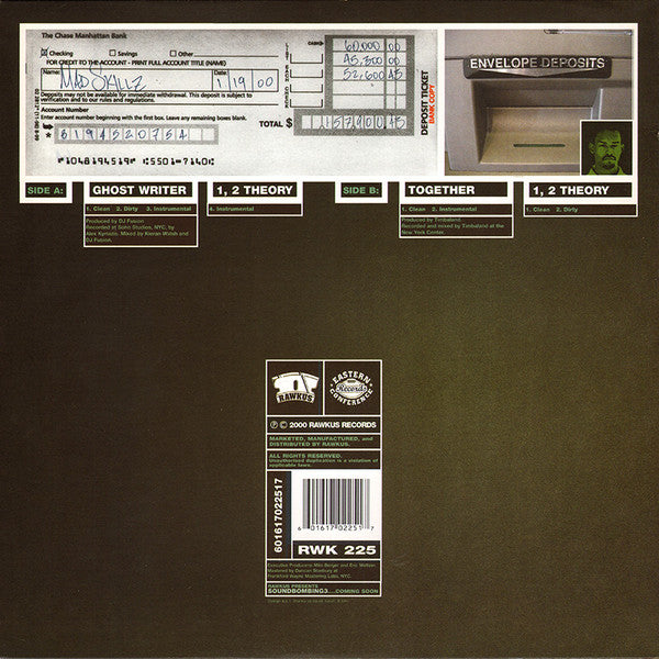 Mad Skillz : Ghost Writer / Together / 1, 2 Theory (12")