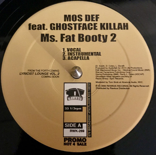 Mos Def / Big Noyd : Ms. Fat Booty 2 / The Grimy Way (12")