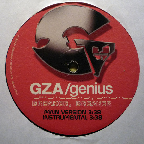 GZA / The Genius : Breaker, Breaker / Publicity (12")