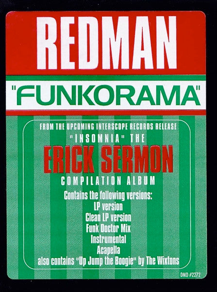 Redman / The Wixtons : Funkorama / Up Jump The Boogie (12", Promo, Tra)