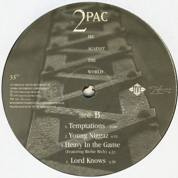 2Pac : Me Against The World (2xLP, Album, Ltd, RE)