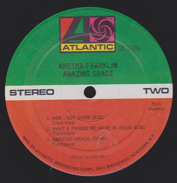 Aretha Franklin With Rev. James Cleveland & The Southern California Community Choir : Amazing Grace (2xLP, Album, PR;)
