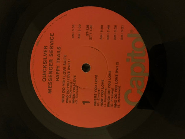 Quicksilver Messenger Service : Happy Trails (LP, Album, RP, Win)