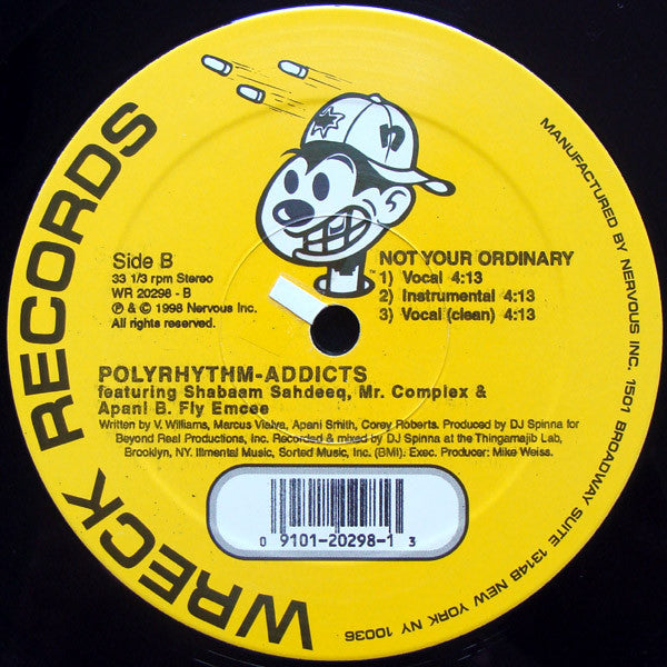Polyrhythm Addicts : Not Your Ordinary (12")
