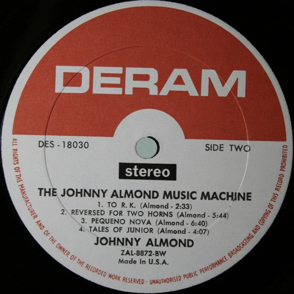 Johnny Almond Music Machine : Patent Pending (LP, Album)