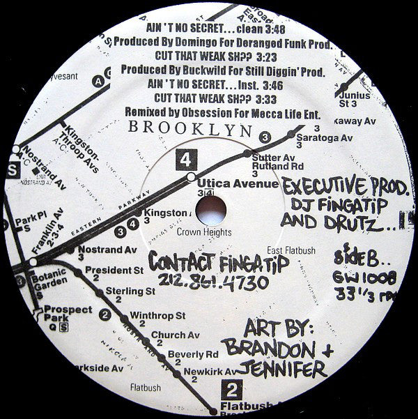 Lace Da Booms : Cut That Weak Shit / Ain't No Secret (12")