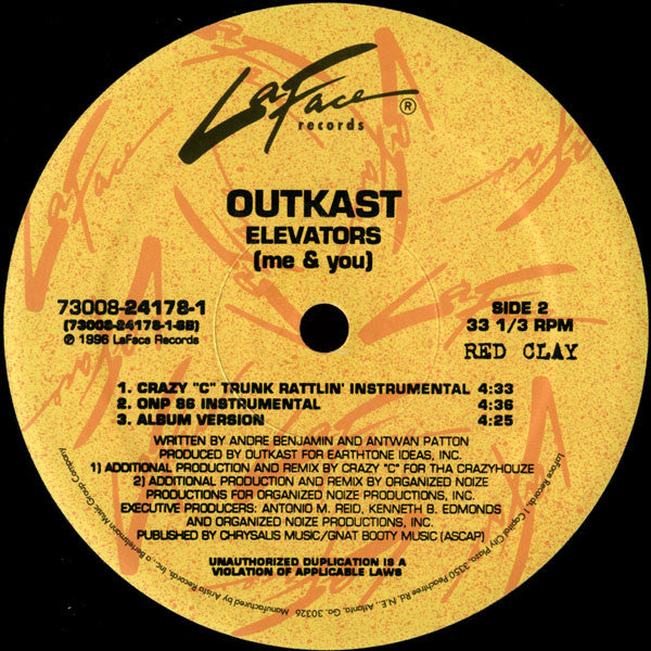 OutKast : Elevators (Me & You) (12")