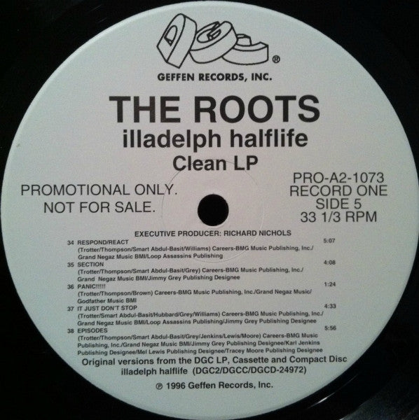 The Roots : Illadelph Halflife (Clean LP) (2xLP, Promo, Cle)