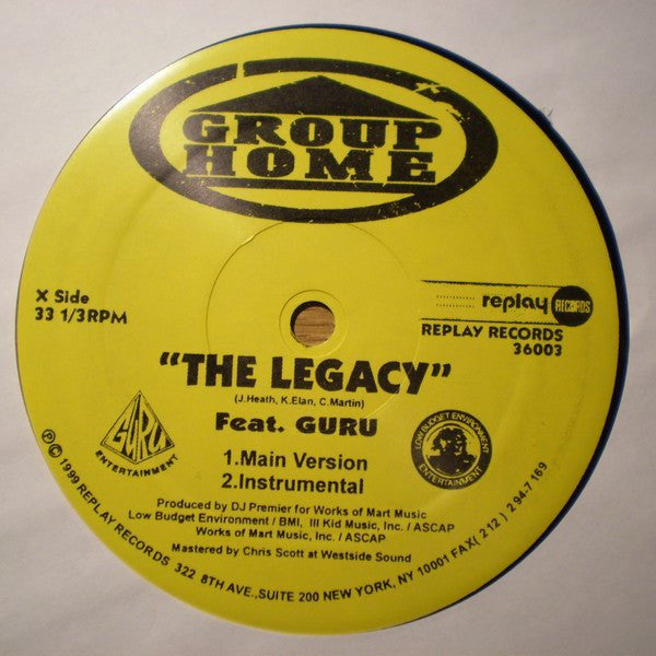 Group Home : The Legacy (12")