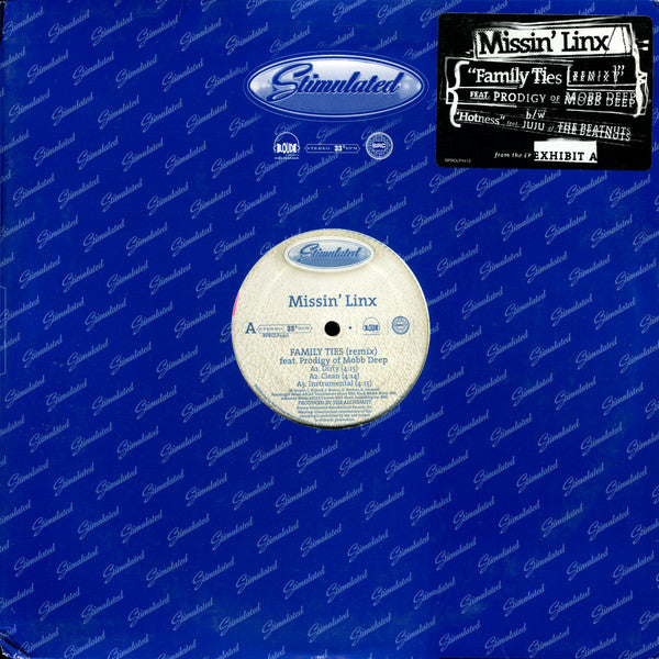 Missin' Linx : Family Ties (Remix) (12", Promo)