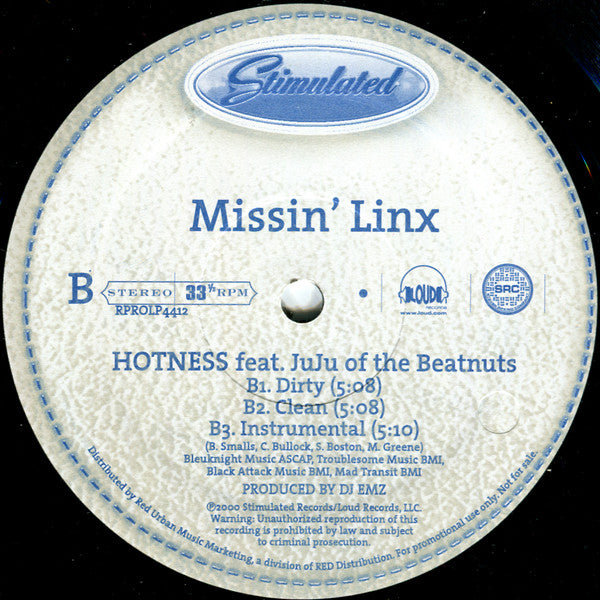 Missin' Linx : Family Ties (Remix) (12", Promo)