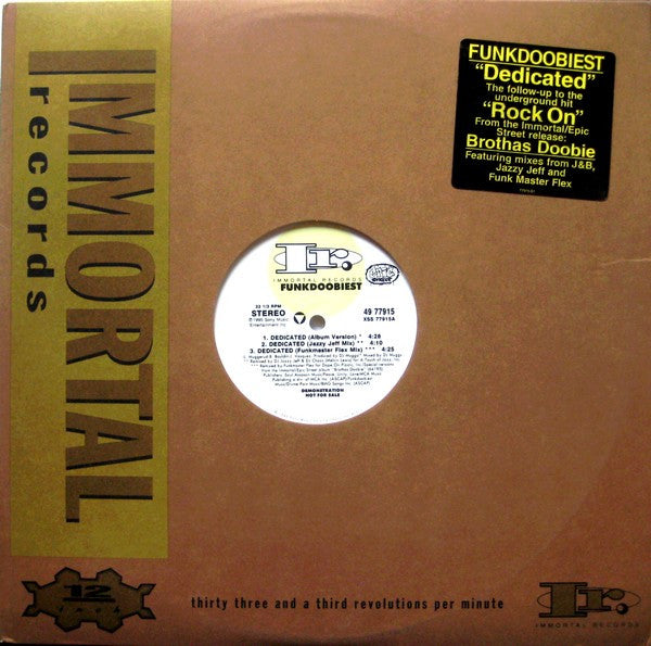 Funkdoobiest : Dedicated (12", Promo)