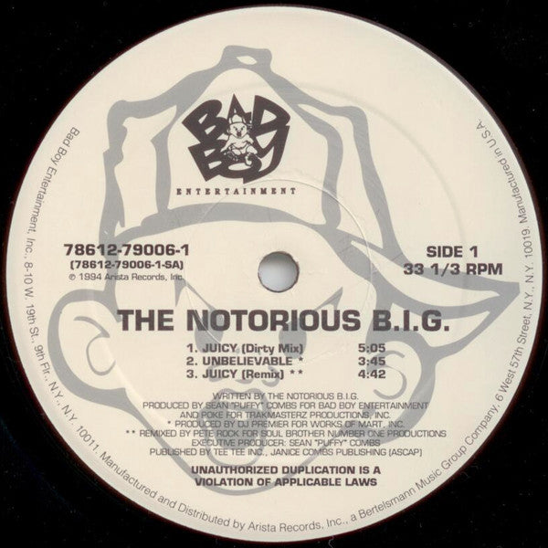 The Notorious BIG* : Juicy (12")