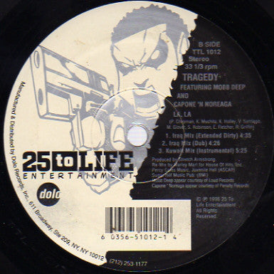 Tragedy Khadafi : LA, LA (Marley Marl Remixes) (12")