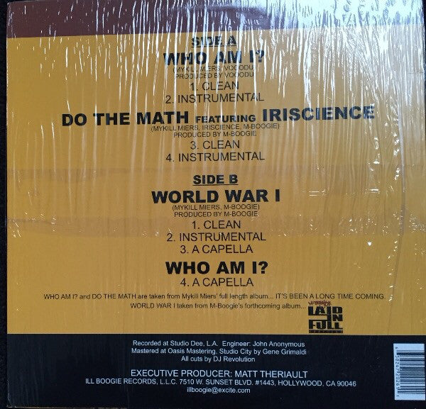 Mykill Miers : Who Am I? (12", Single)