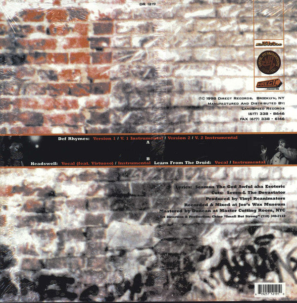 7L & Esoteric : Def Rhymes / Headswell / Learn From The Druid (12")