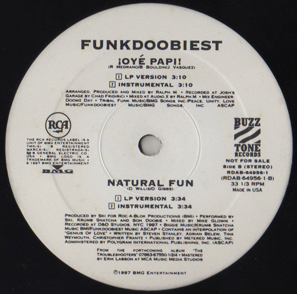 Funkdoobiest : Oyé Papi! / Natural Fun (12", Promo)