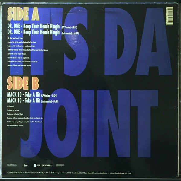 Dr. Dre / Mack 10 : Keep Their Heads Ringin' / Take A Hit (12")