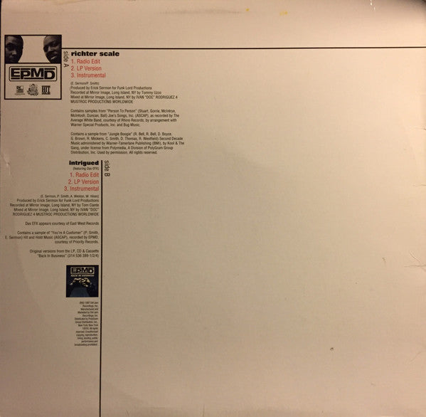EPMD : Richter Scale (12", Single)