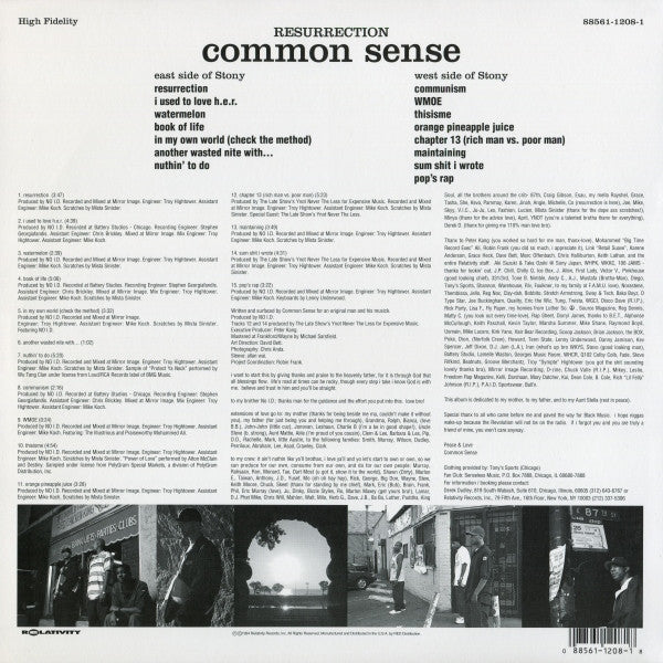 Common Sense* : Resurrection (LP, Album)