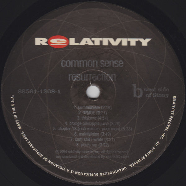 Common Sense* : Resurrection (LP, Album)