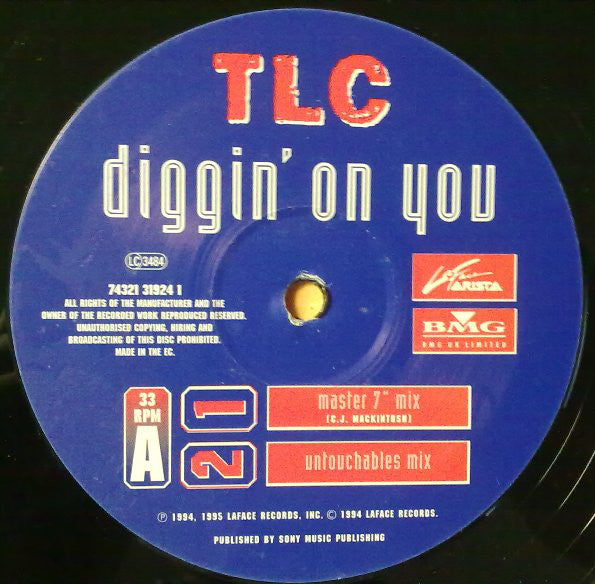 TLC : Diggin' On You (12", Single)