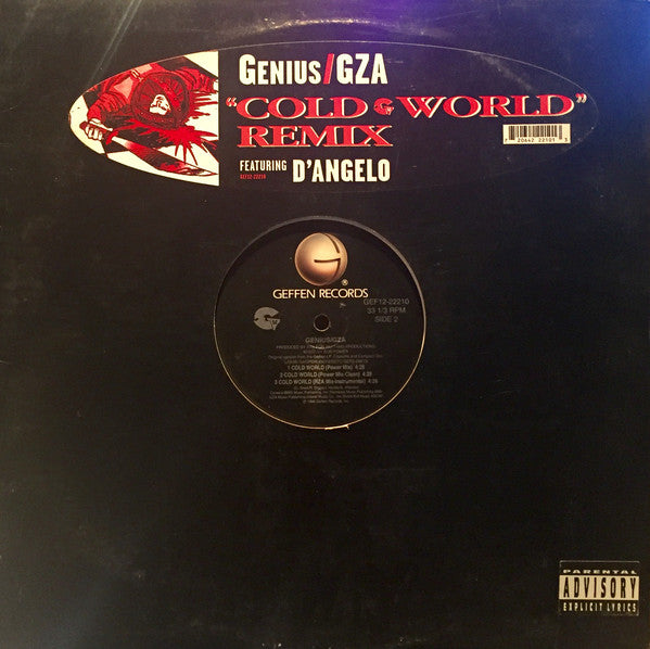 The Genius / GZA Featuring D'Angelo : Cold World (Remix) (12")