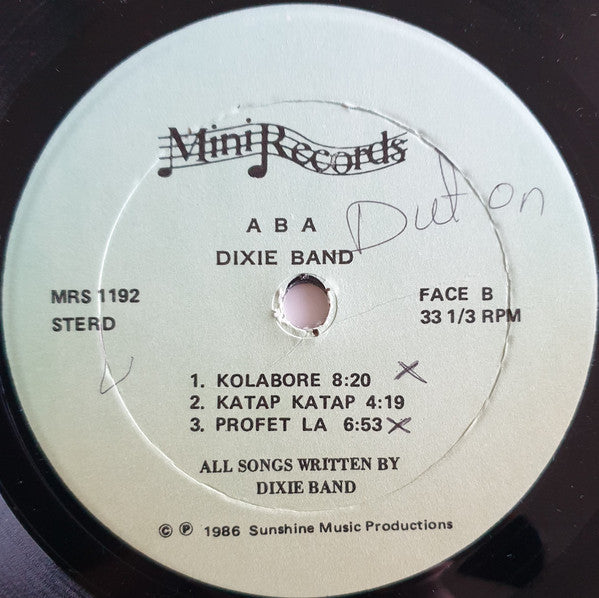 Dixie Band : Aba (LP, Album)