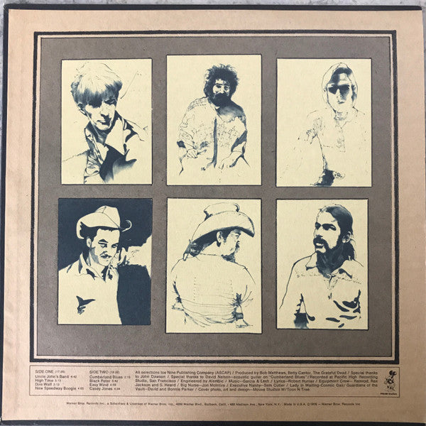 The Grateful Dead : Workingman's Dead (LP, Album, RE, Win)