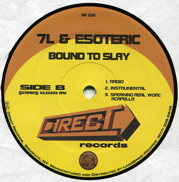 7L & Esoteric : Speaking Real Words (12", Single)