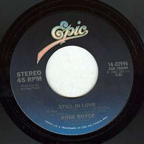 Rose Royce : Fire In The Funk / Still In Love (7",45 RPM,Stereo)