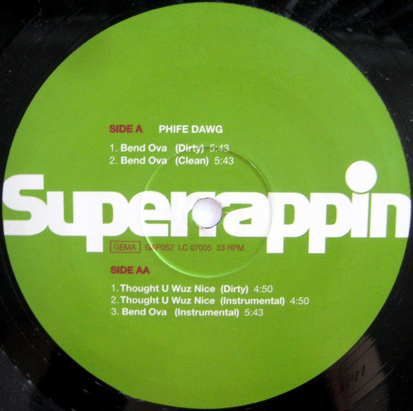Phife Dawg : Bend Ova / Thought U Wuz Nice (12", Single)