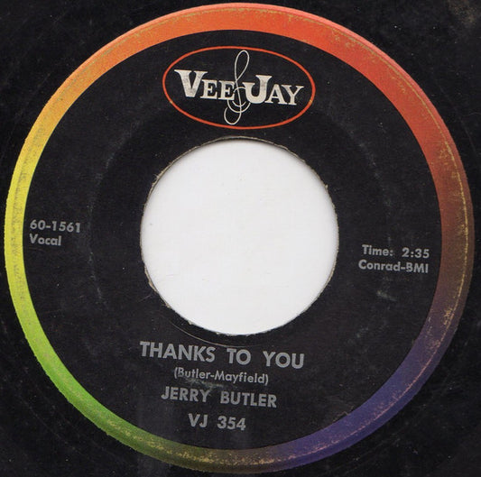 Jerry Butler : He Will Break Your Heart (7")